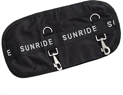Sunride Brusterweiterung für Pferdedecken (Nuuk) aus weichem Polarfleece und 1200D Ripstop (L/140-155 cm, schwarz)