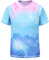 Qterdiz Mädchen Kurzarm Schwimmshirt Kinder Schnelltrocknendes Badeshirt Rashguard Badeanzug 158 164/13-14 Jahre