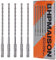 HPMAISON SDS Plus Rotary Hammer Drill Bit Set 7mm x 210mm, 5PCS Cross Drill Bits Hammer Impact Drill Bit 4-Cutter Carbide Tips for Drilling Stone, Concrete, Brick Wall, Cement, Masonry