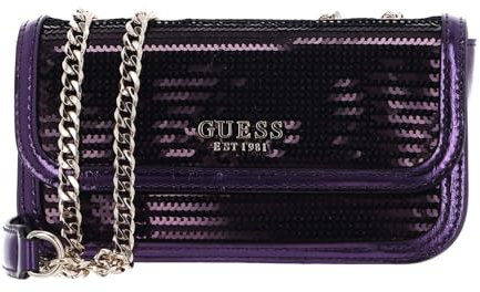 GUESS Kaska Mini Convertible Flap Crossbody Bag Amethyst