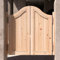 JAYWIS Schwingtür Schwingtüren aus Unlackiertem Holz, Cowboy-Tür im Western-Stil mit Metallscharnieren, Saloon-Tür mit Lamellen für Emporium/Garten/Öffentliche Toilette/Balkon (Color : C, Size : WxH
