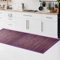 CosìCasa Rutschfester Bambus-Teppich für die Küche, wasserabweisend, leicht zu reinigen und aus nachhaltigen Materialien hergestellt, einfarbiger Bambusteppich (Violett, 50 x 290 cm)