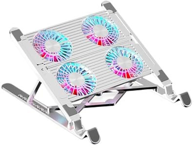 CuLtP Laptop Cooling Fan Pad Aluminum Gaming Notebook Support Stand With Cooler Portable PC Folding Bracket for Macbook Holder Base