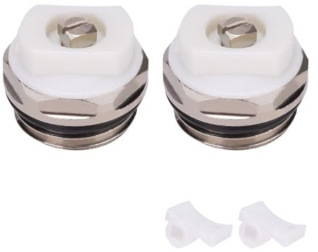 Ajuste 3/4 Manuale radiatore sfiato rubinetto di scarico (x 2)