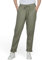 DENIMFY Pantaloni in lino, da donna, estivi, leggeri, vestibilità normale, DFLinda, per il tempo libero, con elastico, tinta unita, bianco, beige, verde, S, M, L, XL, XXL, Oliva lavata., S