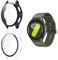 Yenwen Custodia per Samsung Galaxy Watch 7 40MM / Galaxy Watch FE Cover, 2 Pezzi HD Anti-Graffio Schermo Vetro Temperato, TPU Flessibile Antiurto Protettiva Case - Trasparente + Nero