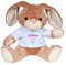 Wanapix | Hase Kuscheltier Personalisierte mit Foto und Text | Plüschtier Valentinstag | Stofftier | Originelles Geschenk | 14x19 cm | All I Want
