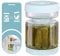 WhiteRhino Large Pickle Jar,1.5 Litre (1500ml) Airtight Glass Storage Jar for for Olives Jalapenos,Beets Container Olive Hourglass Jar with Lid Leakproof Flip Jar
