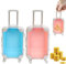 Pluvyze 2 Stück Mini Koffer Geschenkbox Miniatur Koffer Reise Geschenk Reisekoffer Miniatur für Reise Geldkoffer Als Geldgeschenk Süß und Exquisit Geeignet zum Verschenken an Kinder