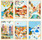 shallyong 6 Pièces Peinture par Numero Adulte, peinture numero, avec Pinceaux et Peintures Acryliques,pour Décoration Murale de la Maison, Pas de cadre (20x30cm) (paysage)