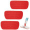 3 Pack Microfiber Mop Pads for OXO Good Grips Spray, Reusable & Washable, Mop Not Included, Red
