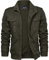 KEFITEVD Men's Casual Winter Coat Multi Pocket Outerwear Cargo Cotton Jackets Full Zip, Army Green-new, M