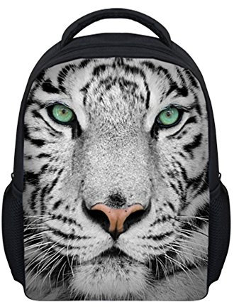 Showudesigns Praktischer Schulrucksack für Kleinkinder, Jungen, Mädchen, Reiserucksack, kleiner Tagesrucksack, Tiermotiv, tiger, Einheitsgröße,