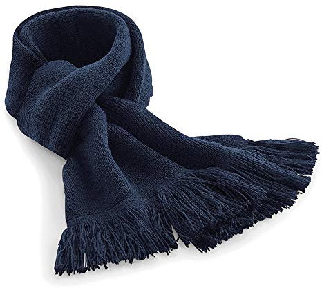 ASVP Shop Modische Unisex-Schals für Herbst und Winter, klassischer Waffelstrick, navy, One size, Geschenke