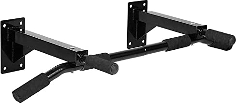 OcioDual Barre de traction murale OcioDual Flexions de traction jusqu'à 200 kg Noir Brillant Gym Home Gym Fixe