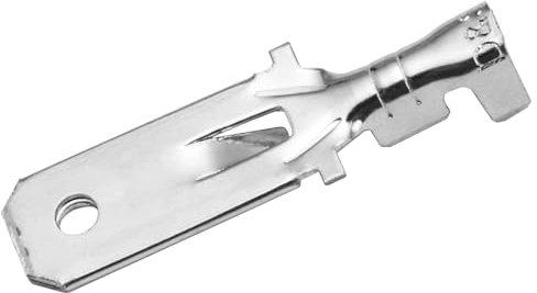 Heschen, terminali a crimpare a picco, connettori a crimpare, 6,3 mm, non isolati, 100 pezzi