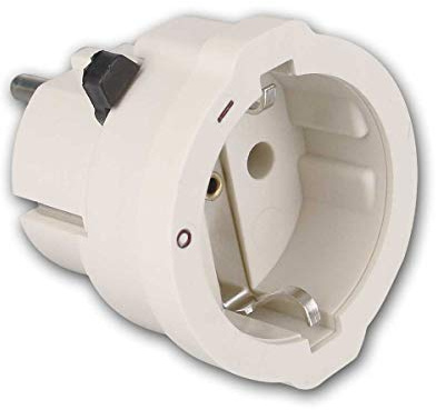 Unterbrecherstecker mit Schiebe-Schalter, 230V/16A