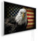 Könighaus 1000W Infrarotheizung mit Bild in HD Qualität ✓ Energiesparend ✓ 5 Jahre Garantie ✓ Doppelter überhitzungsschutz ✓ Infrarot Wandheizung ✓ Motiv: 113. Adler USA