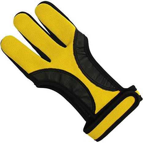elToro Chroma - Schießhandschuh - Farbe: Gelb - Größe: S; Zubehör Bogenschießen, Pfeil und Bogen, Bogensport, Handschuh