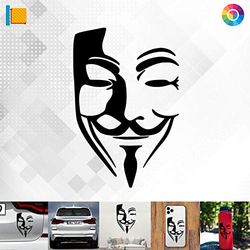 Decus Shop Vendetta Maske 3154 // Sticker Aufkleber vers. Größe Farbe