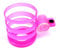 MOVKZACV Bike Handlebar Drink Cup Holder,Mountain Bike Mount Cycling Bicycle Handlebar Water Bottle Cup Holder Bottle Cage Rack(Pink)