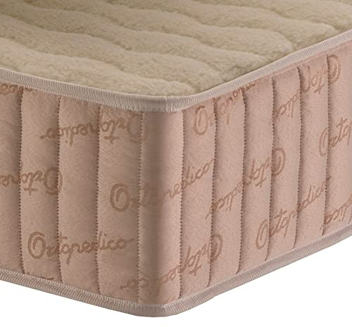 DELUXE13 Gold, Festigkeit Orthopädische Matratze aus Schaumstoff, HR-Schaum Dichte Synthetische Merinowolle Garn und Rohstoff hohe Qualität Hergestellt und entworfen in Spanien, 90x180