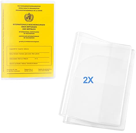 flintronic 2 x Reisepasshülle für den NEUEN Reisepass, 13.5 x 19 cm Transparent Klare Passport Cover Ausweishülle für Standardgrößen, Reise zubehör für Erwachsene