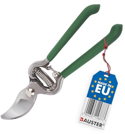 BAUSTER® Gartenschere Blumenschere Rosenschere Gartenschere Holzgriff Profi Top Qualität, Perfekt für jeden Gärtner, kleine Gartengeräte