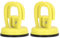 EVTSCAN Heavy Duty Suction Cups Dent Puller Suction Cup Repair Tool, 2PCS One Hand Buckle Suction Cup Lifter for Ceramic Tile Car Shell Phone Disassembly(Yellow)