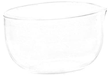 Sharplace High Borosilicate Glass Matcha Bowl with Pouring Spout Unique Heat Resistant Teacup Teaware Gift Japanese Matcha Cup Bowl for Kitchen Parties, 350ml