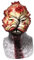 Horror Clickers Maske, Blutige Zombie Maske, Halloween Gruselige Walking Dead Maske Kostüm, Full Head Biochemischer Infektier Maske für Halloween Party Cosplay Kostüm
