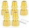 ERGAOBOY 2 pezzi 8mm OD x 1/4 BSP filettatura in ottone raccordo di compressione, Heay Duty raccordo di compressione in ottone