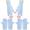 Arqumi UV Gloves for Gel Nails, 2 Pairs anti UV Gloves for Gel Nail Light Lamp Dryer Nail Art Fingerless UV Protection Gloves for Gel Manicures Cyan