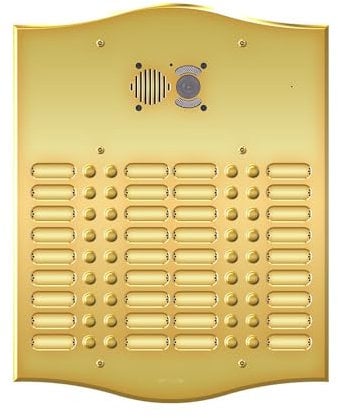 Placa de videoportero con Placa Frontal Roma 36 BP Serie 4 Filas - 3236/4/RI - COMELIT