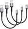 iPhone Charging Cable Short, 0.3M 3Pack Braided USB A to Lightning Cable Original iPhone Fast Charging Cable Compatible with Apple iPhone 14 13 12 11 Pro Max Xs Xr X 8 7 6 Plus SE iPad (Black)