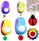 4 Stück Motivstanzer, 8mm/16mm/25mm/38mm Rund Hochleistungs Stanzer mit Verschiedene Größen, Kreis Stanze Set für Kinder, Papierstanzer für Basteln Scrapbooking Fotoalbum Geschenkanhänger