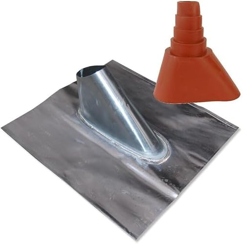AC-Sat-Corner Bleidachziegel klein 330 x 400mm + Gummi Tülle Rot