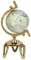 COSTWAY 13cm Antiker Globus, Schülerglobus 360° drehbar, Weltkugel mit goldenem Metallfuß, in Englischer Sprache, geografisch pädagogisch, für Klassenzimmer, Zuhause, Büro (Ø 13 cm)