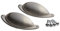 HARMAC HOUSE Cabinet Cup Handles 4 Pack Brushed Nickel Shaker Cupboard Drawer Pull Cup Handles 64mm Screw Spacing Kitchen Cupboard Bedroom Dresser Bathroom Wardrobe Pull Handles (4)