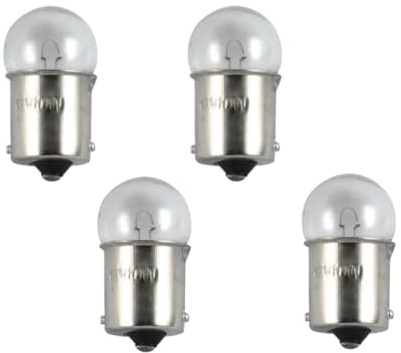 Streetparts24 4x Glühlampe BA15S 12V 10W E-Geprüft passend für Zündapp Hercules Mofa Moped Bremslicht
