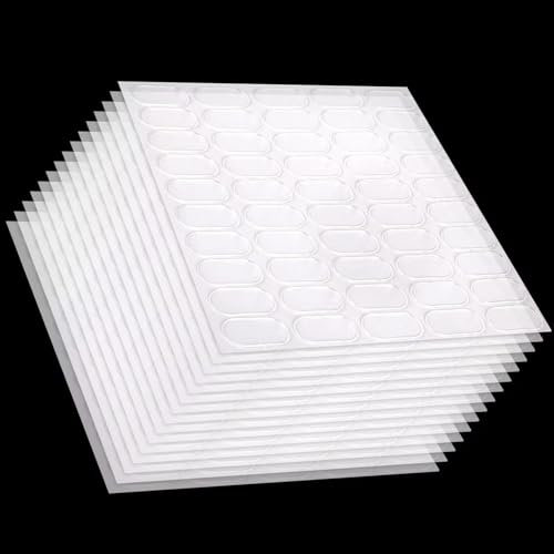 Doppelseitige Klebepads Transparent Extra Stark 600 STK Klein Klebepunkte Doppelseitig Selbstklebende Klar Poster Kleber Foto Klebepads
