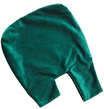 VALICLUD Knotentasche Handgelenktasche Aus Flanell Stoff Retro Einfarbig Dunkelgrün Kosmetiktasche Snacks Münzbörse Für Frauen Büro Reisen