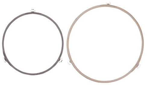 PHENOFICE Mikrowellen Drehteller Ersatzring Kunststoff 2 Stück Drehhilfe Für Glasplatten Mikrowellenzubehör