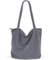 CNMTCCO Tote Bag Damen Shopper Tasche Damen Große Cord-Tragetasche Shopper Für Damen Handtasche Mit Reißverschluss, Taschen Und Fächern – Ideal Für Schule, Arbeit, Einkaufen,Reisen, Alltag(Grau)