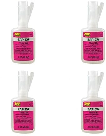 ZAP Super Thin Strong Hobby Model PT08 CA Glue 1oz FOUR PACK - 5525652