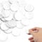 50 Piezas Lagrimas Silicona Adhesivas 30mm Silicona Cristal Mesa, Almohadilla Placa Antideslizante, Almohadillas Parachoques Antideslizantes Transparentes para Tapas Vidrio Cajones Gabinetes
