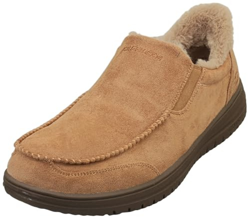 Skechers Men's Murette Scofield Loafer Trainer, Tan, 7.5 UK