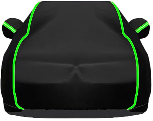 Autoabdeckung Outdoor für V olkswagen New Beetle Cabrio 1997-2010 Auto Abdeckplane Wasserdicht Allwetter UV,Schneesicher,Sonne,Staubdicht Autoplane mit Reißverschluss und Reflexstreifen,Black
