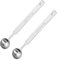 2 Pcs Teaspoons 5ml, Measuring Spoons, Metal Measuring Spoons, Stainless Steel Individual Long Handle Measuring for Families and Bakeries for Coffee, Milk Powder, Flour, Seasoning