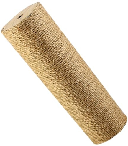 Générique Colonne à Griffer en Bois Massif et Corde de Chanvre Poteau Droit 7 CM X 35 CM Griffoir Résistant à l'usure pour Chatons et Chats Accessoire de Remplacement pour Arbre à Chat